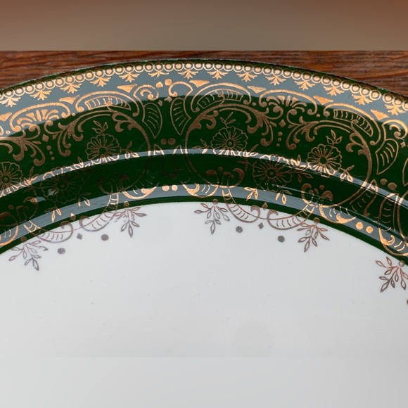 1920s Vintage TAYLOR SMITH USA 22K Gold Trim 10” Dinner Plate Replacement - Picture 11 of 16